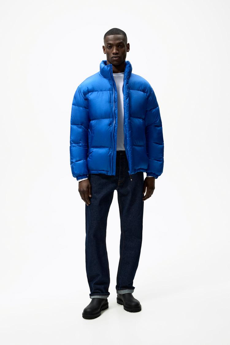 PUFFER JACKET Blue ZARA Turkey